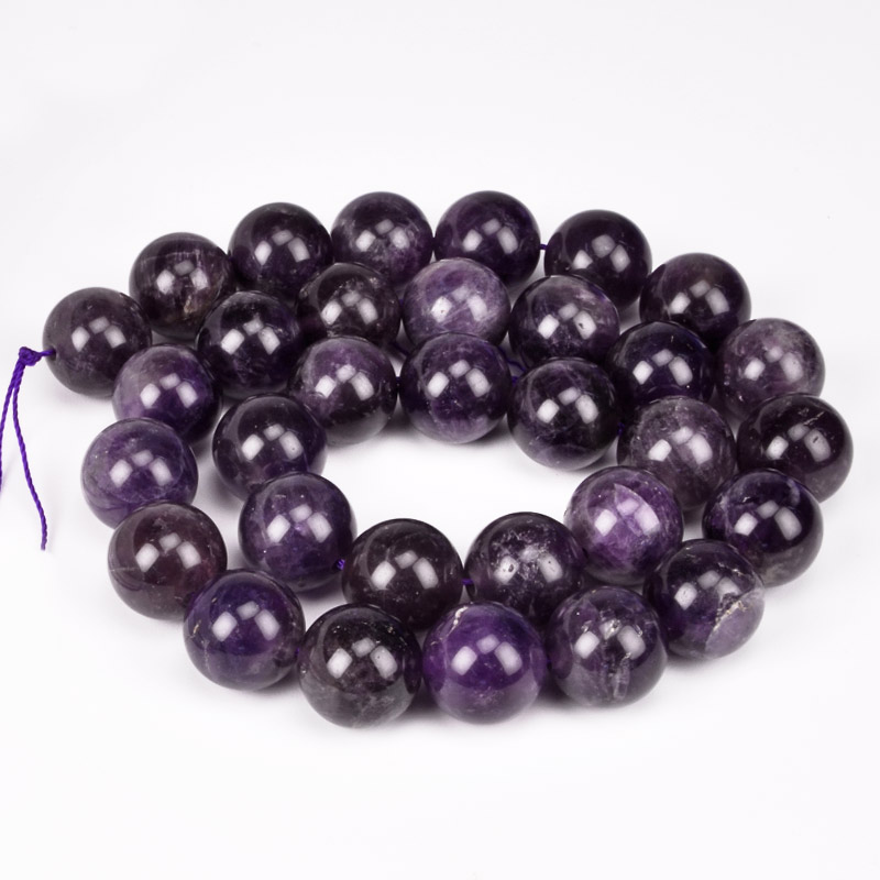 Бусины Аметист, Натур. камень, 12,5 мм, Круглые (BUS-051811)