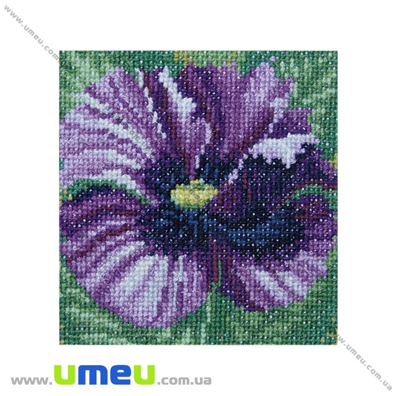 Набір для вишивання нитками VDV, Синій мак М-80, 10х10 см (SXM-032038)