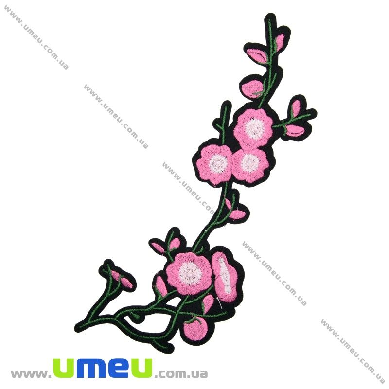 Термоаплікація Сакура рожева, 23х8 см (APL-027111)