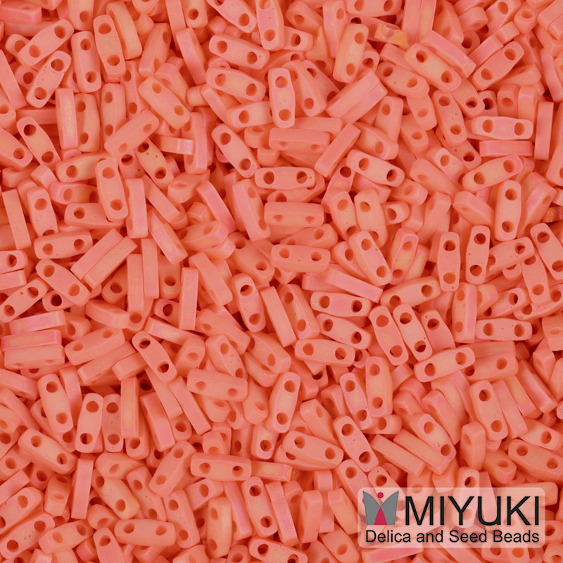 Бісер японський Miyuki QUARTER TILA №406FR, 5х1,2 мм, Помаранчевий матовий (BIS-053269)