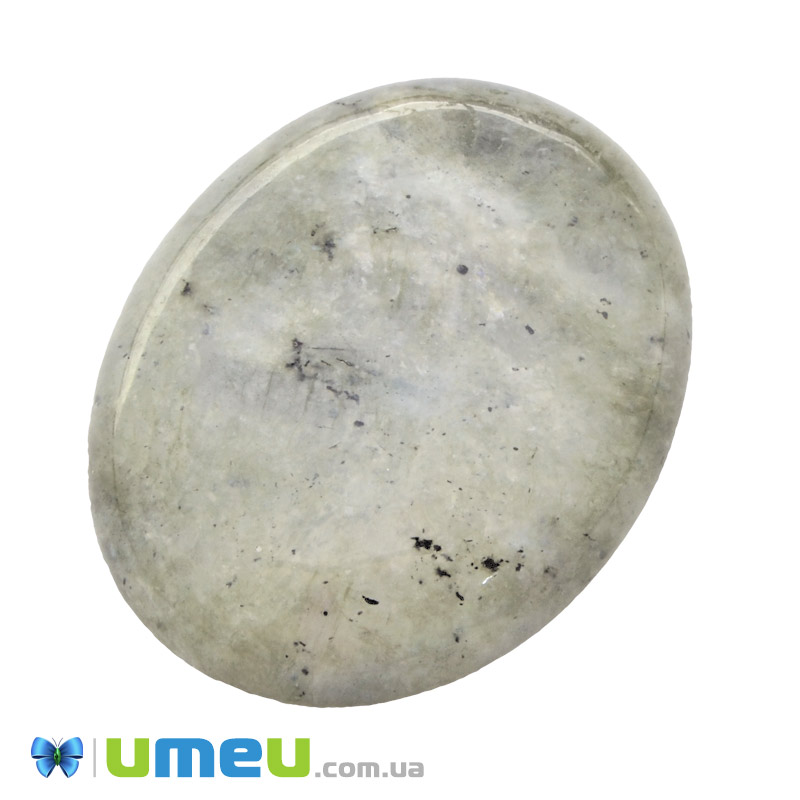 Кабошон нат. камінь Лабрадорит, Овал, 40,2 х30,2 мм (KAB-050569)