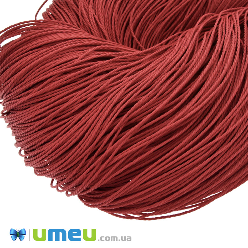 Поліестеровий шнур кручений, 1 мм, Червоний(LEN-047440)