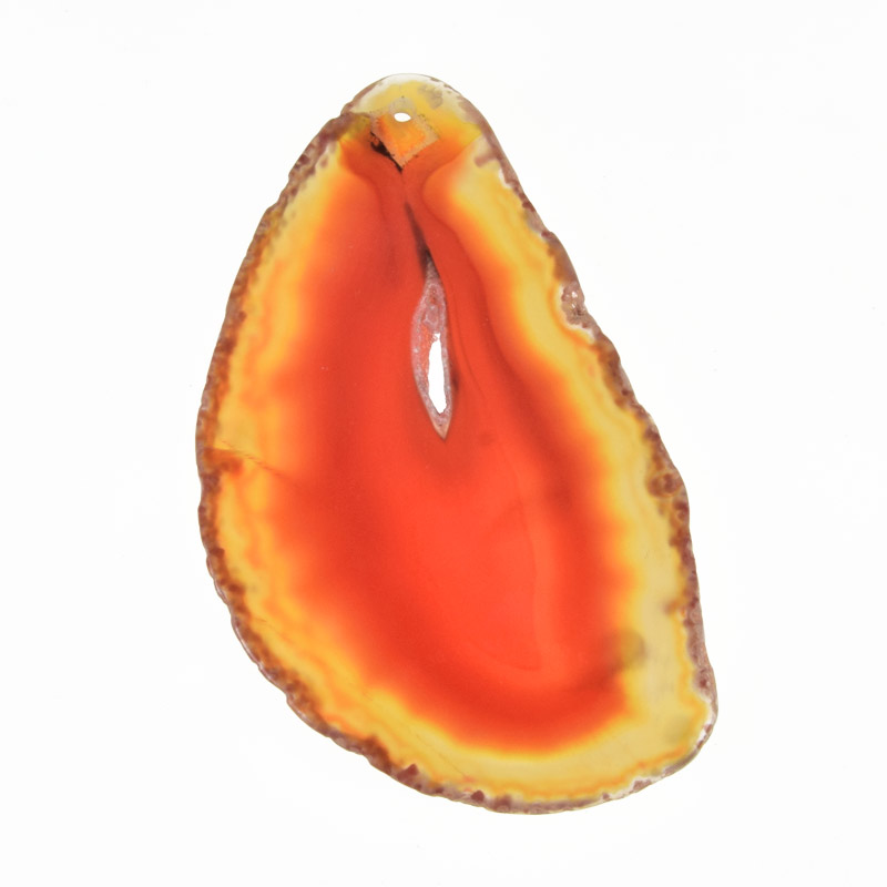 Зріз Агату, Червоний, 79х48 мм (POD-032427)