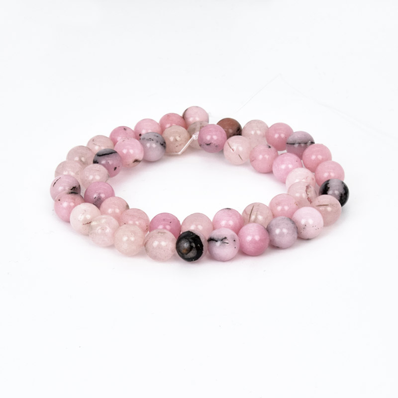 Намистини Яшма сливова, Натур. камінь, 8,5 мм, Круглі (BUS-058006)