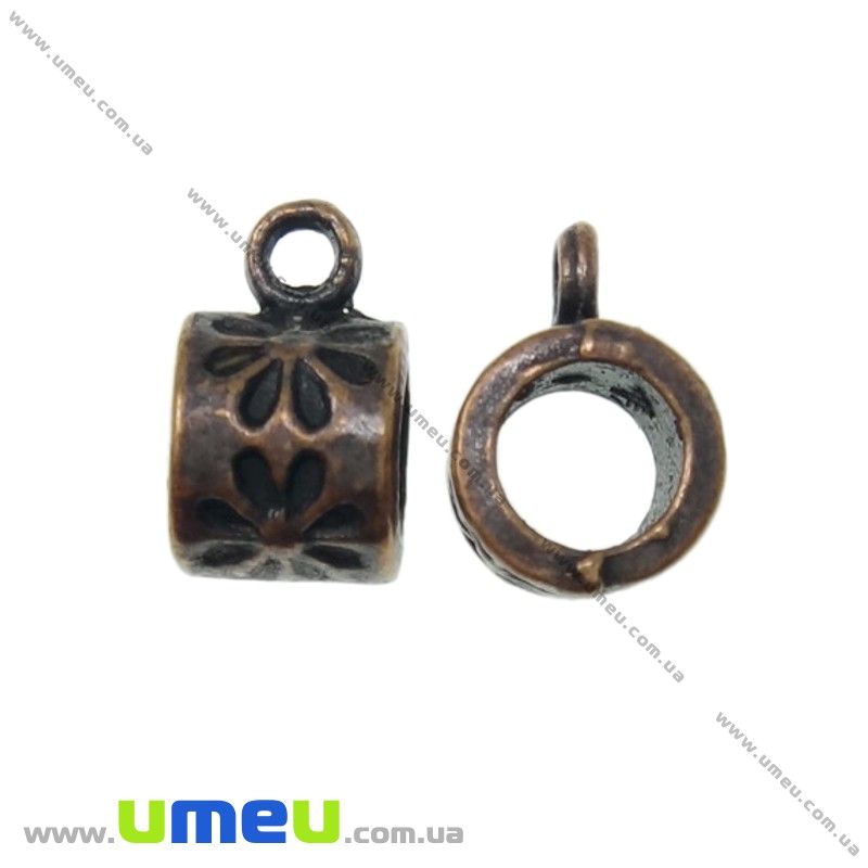 Основа для кулона Бейл, 10,5х6х7 мм, Медь (OSN-020235)