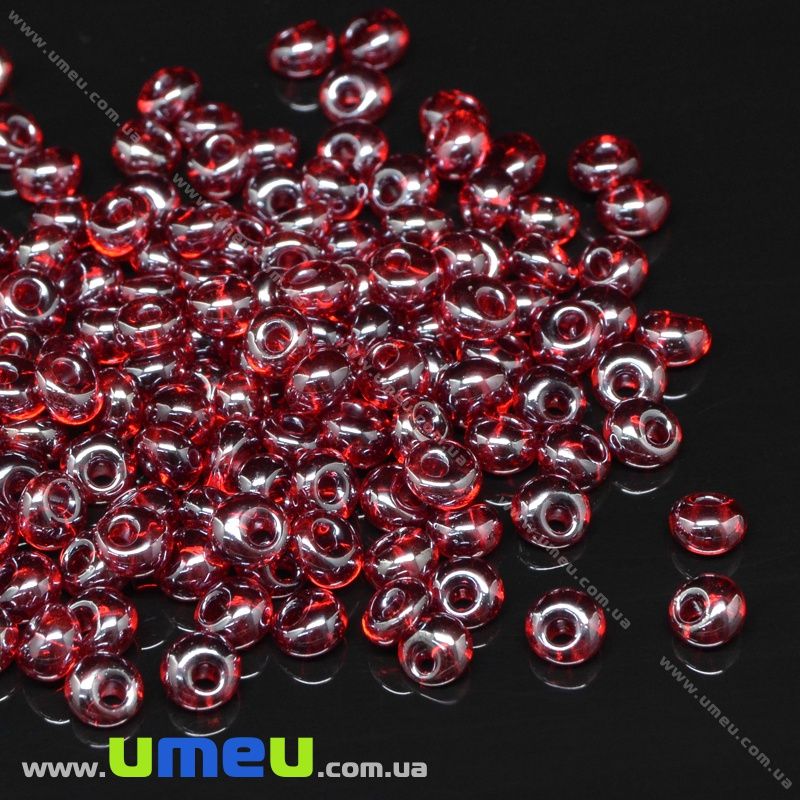 Намистини чеське скло Preciosa Drops 5/0, №96070, Червоний (BUS-036366)