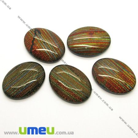 Кабошон діхроічний, 40х30 мм, Овальний (KAB-005552)