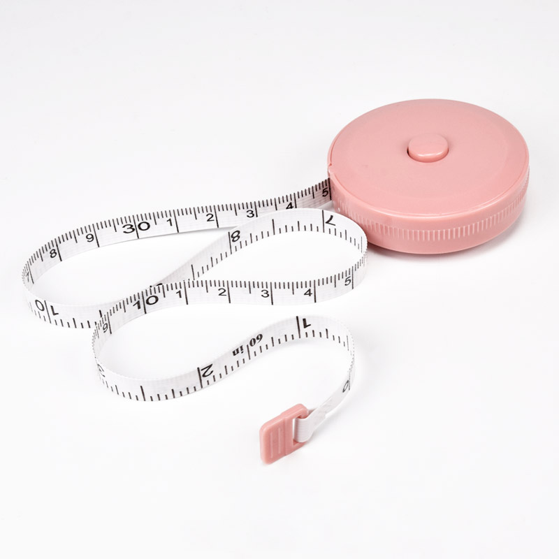 Сантиметровая лента двухсторонняя (см/дюйм), Розовая (SEW-061000)