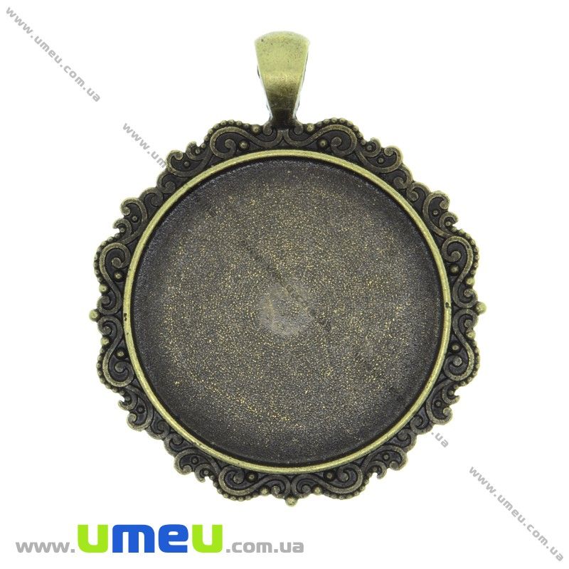 Основа кругла, 54х45 мм, 35 мм, Антична бронза (OSN-033686)