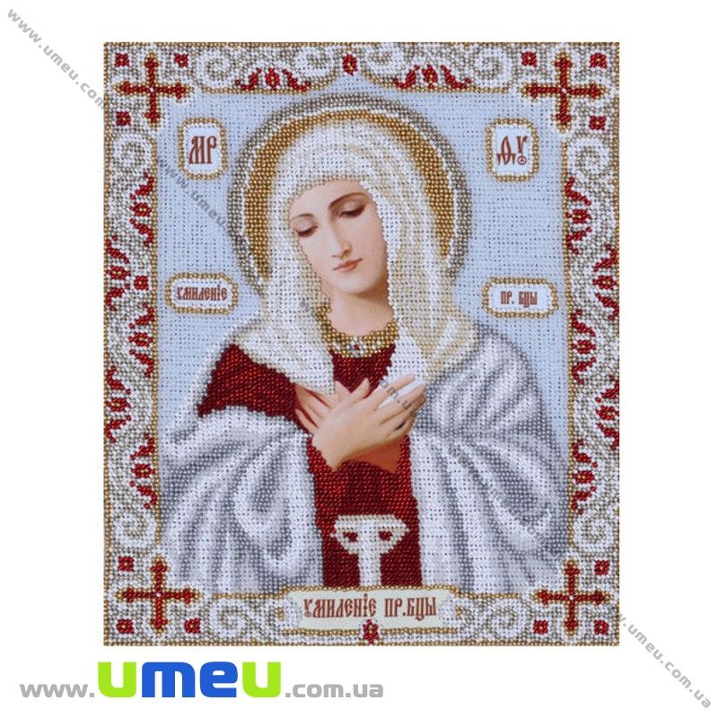 Схема для виш. бісером VDV, Ікона Розчулення Т-385, 28х23 см (SXM-029397)