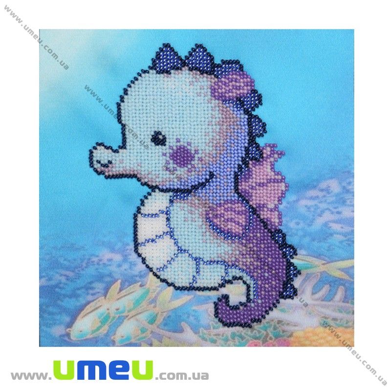 Схема для виш. бісером VDV, Морський коник Т-548, 17х17 см (SXM-029287)