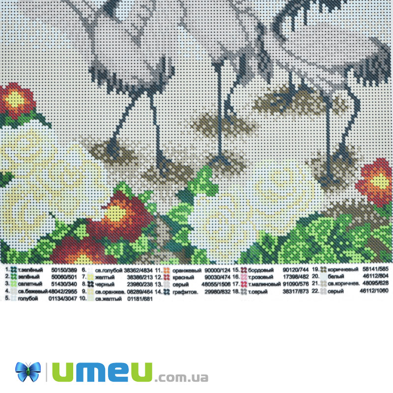 Схема для выш. бісером, Юма, Лелеки, 38х27 см (UPK-048440)