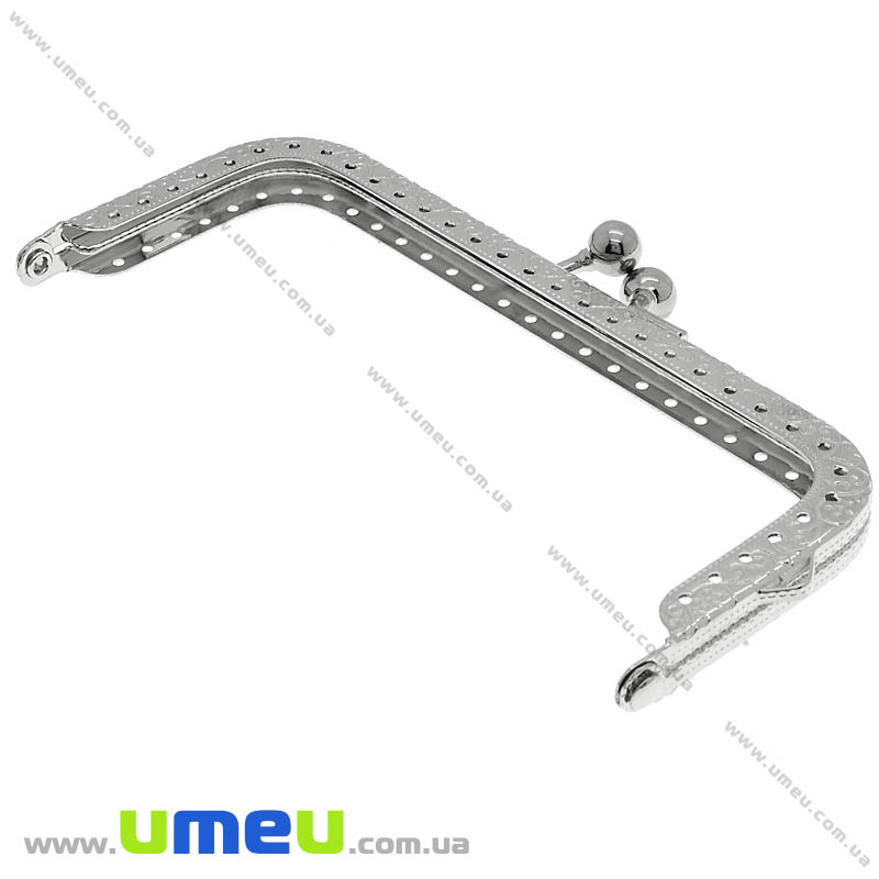 Фермуар металевий, Темне срібло, 12,5х6,5 см (BAG-007337)