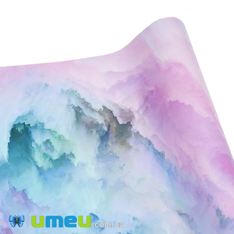 Пакувальний папір Абстракція, Бірюзова, 70х100 см (UPK-041945)