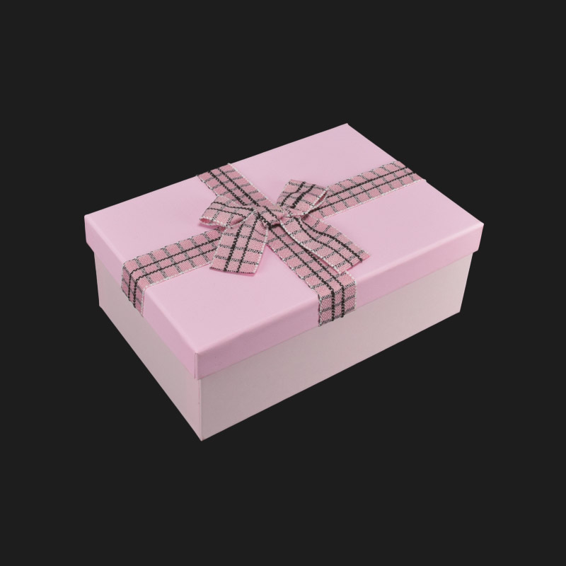 Подарункова коробка Прямокутна, 21х14х8 см, Рожева (UPK-060652)