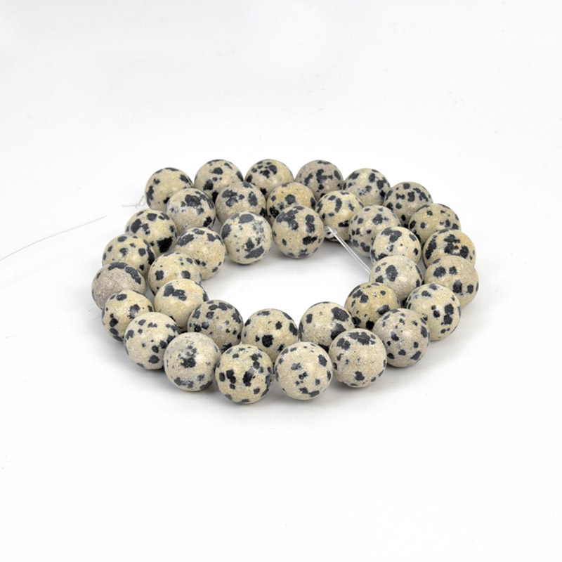 Намистини Яшма далматинова, Натур. камінь, 10,5 мм, Круглі (BUS-057994)