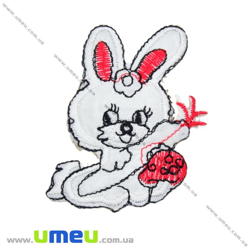 Термоаплікація дитяча Зайчик, 7х5 см (APL-016357)