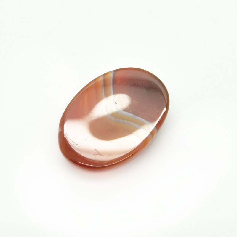 Кабошон нат. камінь Агат червоний, Овал, 24,8х17,8 мм (KAB-059228)