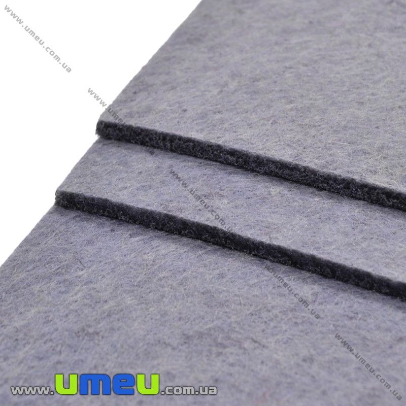 Фетр 3 мм, 10х15 см, 340 Сірий (FLT-019390)