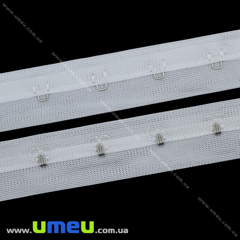 Тасьма з гачками, Біла, 25 мм (SEW-016120)