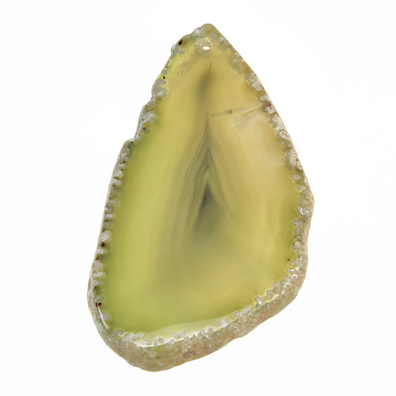 Зріз Агату, Зелений, 72х40 мм (POD-011946)