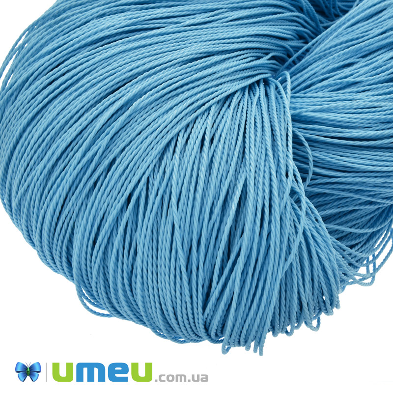 Поліестеровий шнур кручений, 1 мм, Блакитний(LEN-047429)