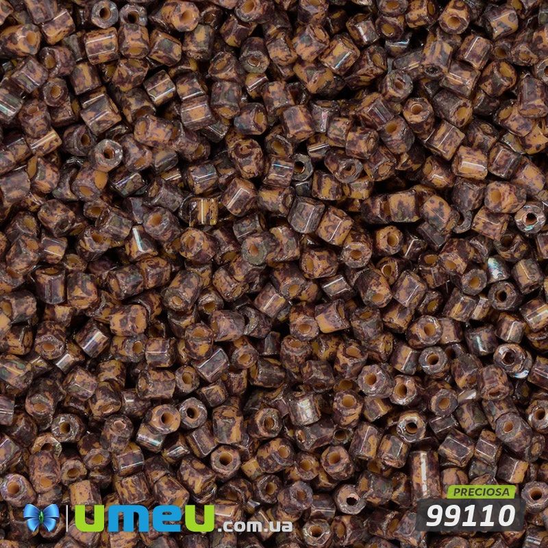 Бісер чеський Рубка 11/0, №99110, Коричнево-бежевий (BIS-044080)