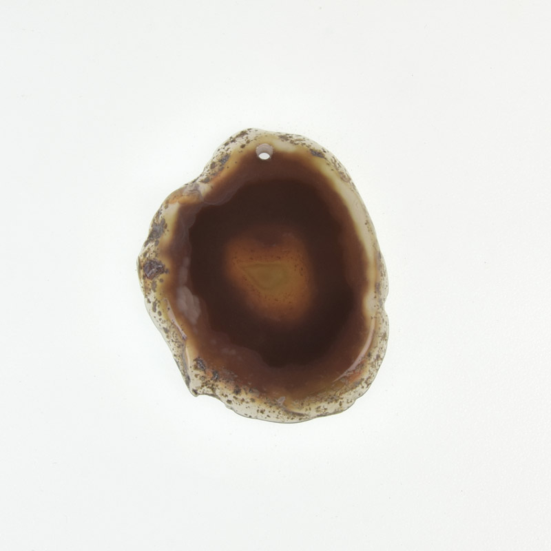 Срез Агата, Коричневый, 51х40 мм (POD-022086)