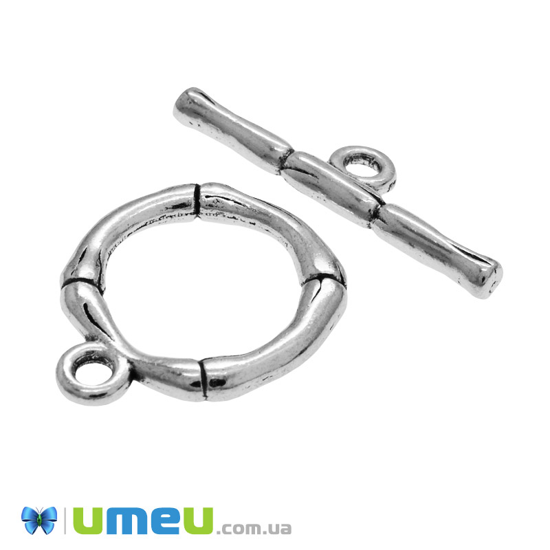 Тогл, Темне срібло, 20х17 мм (ZAM-048752)