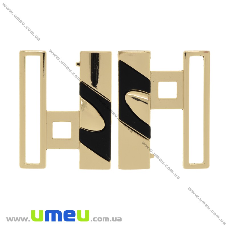 Пряжка металева роз'ємна, 44х44 мм, Золото (SEW-023969)