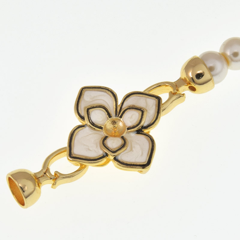 Застёжка, 43х21 мм, Латунь с покрытием 18 kt (ZAM-060886)