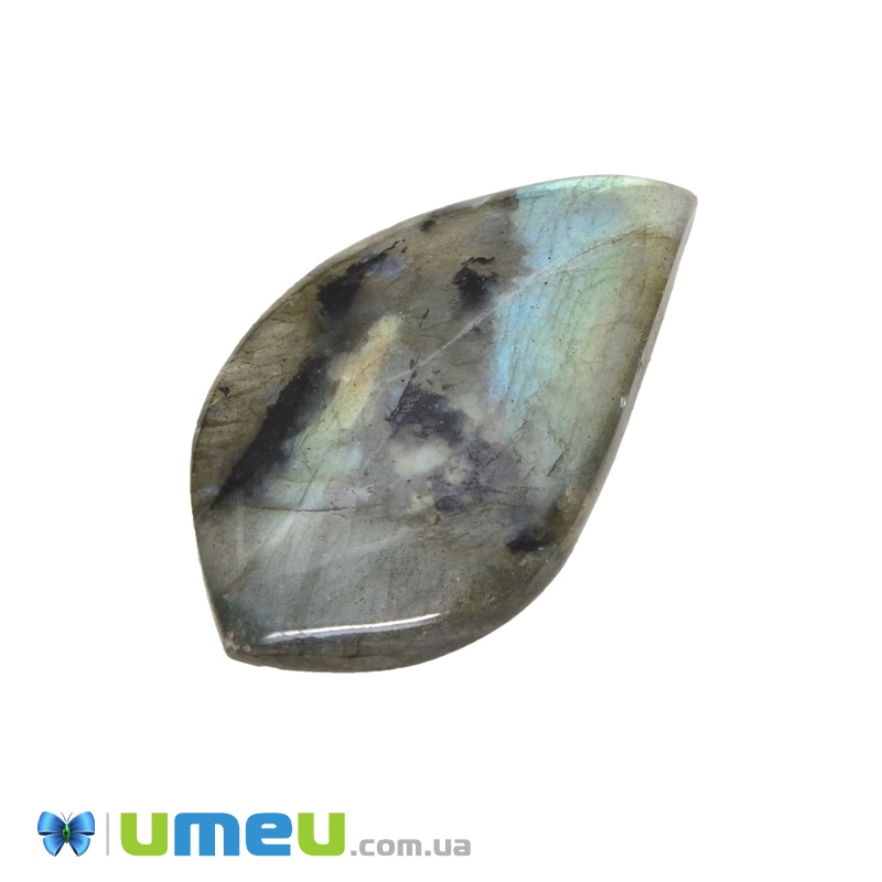 Кабошон нат. камінь Лабрадор, 39х21 мм (KAB-023946)