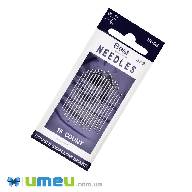 Набір голок для ручного шиття Best №3/9, 16 шт (SEW-047729)