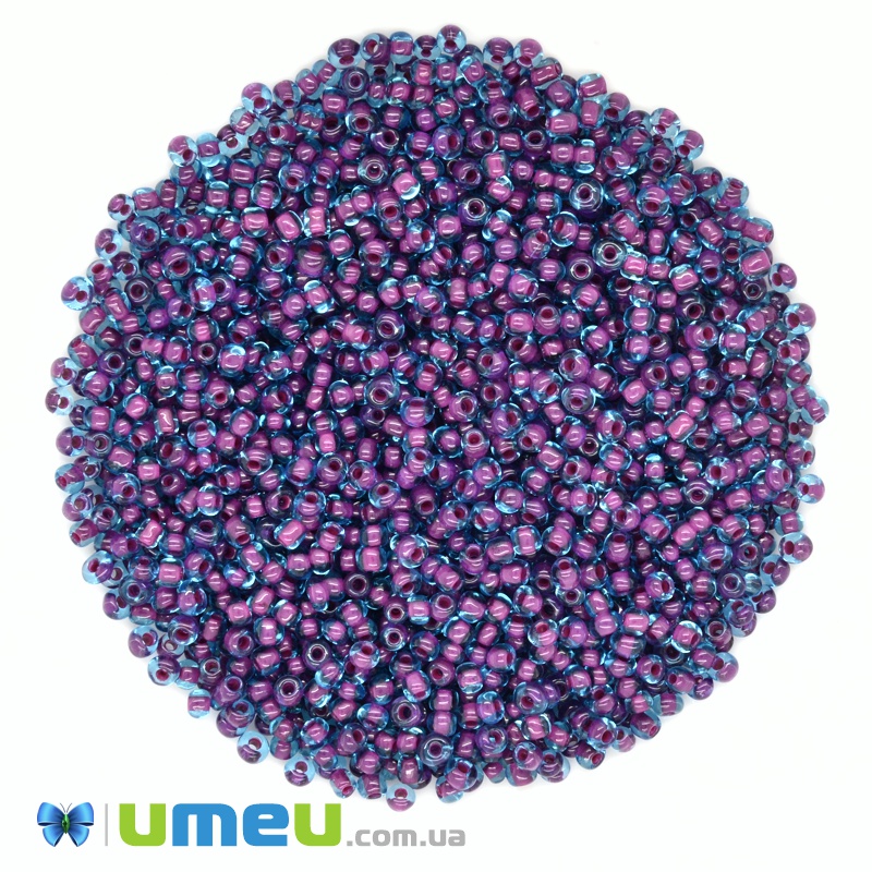 Бісер китайський середній, 8/0, Фіолетовий хамелеон, 3 мм (BIS-037667)