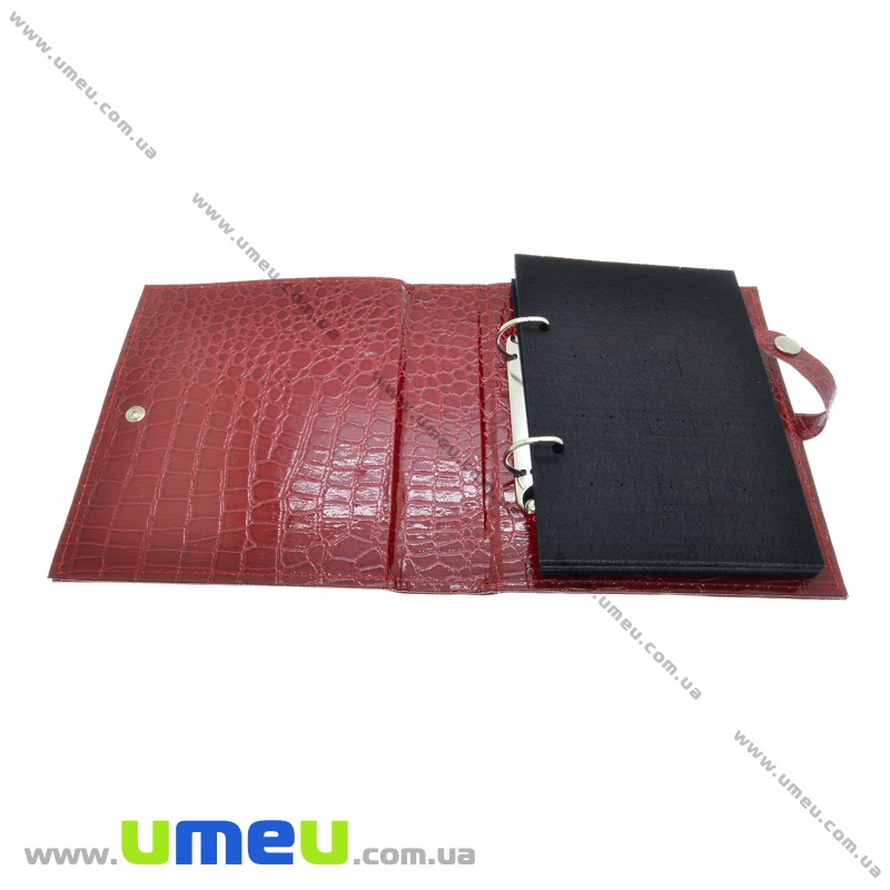 Органайзер-блокнот для готових прикрас, 21х18х5 см, Червоний (INS-035044)