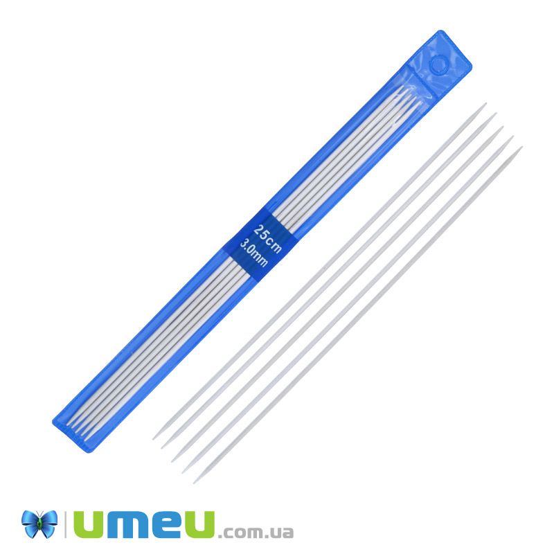 Спиці прямі Носочні тефлонові, 3,0 мм, 25 см (YAR-047606)