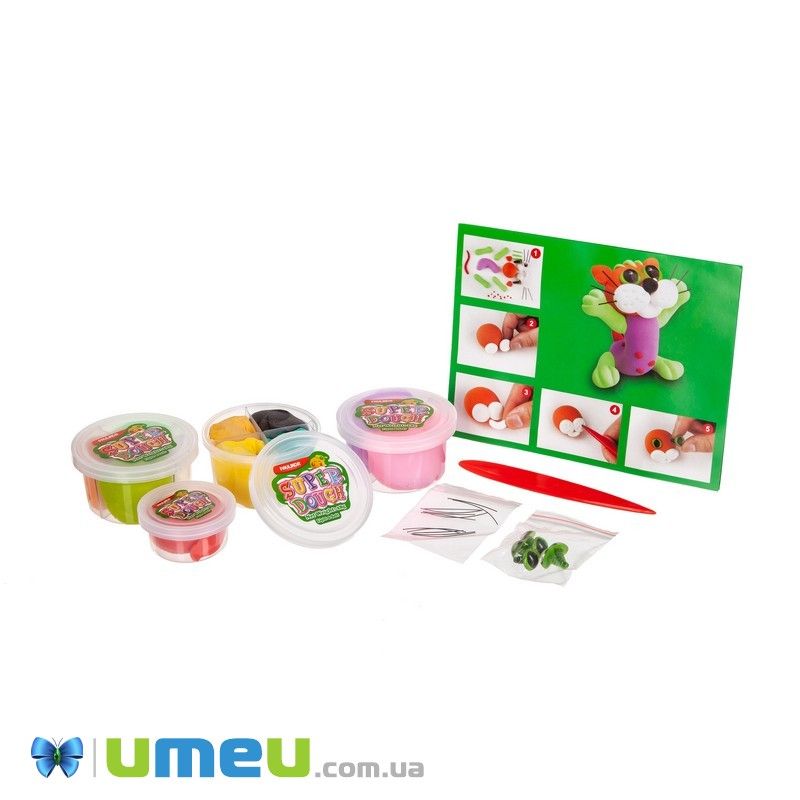 Маса для ліплення Paulinda Super Dough 3в1 Кошенята (DIF-043565)