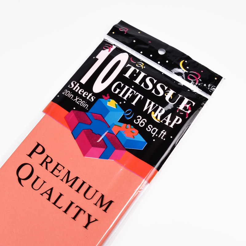 Бумага тишью, 65х50 см, Оранжевая (UPK-051313)