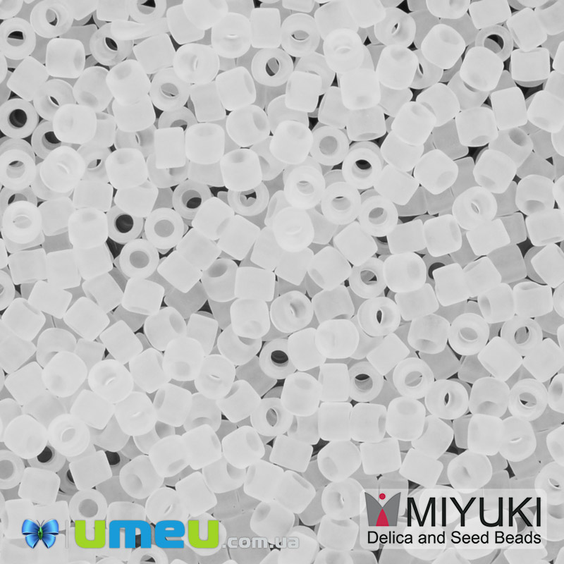 Бісер японський Miyuki Delica 11/0 DB741, Прозорий матовий (BIS-045314)