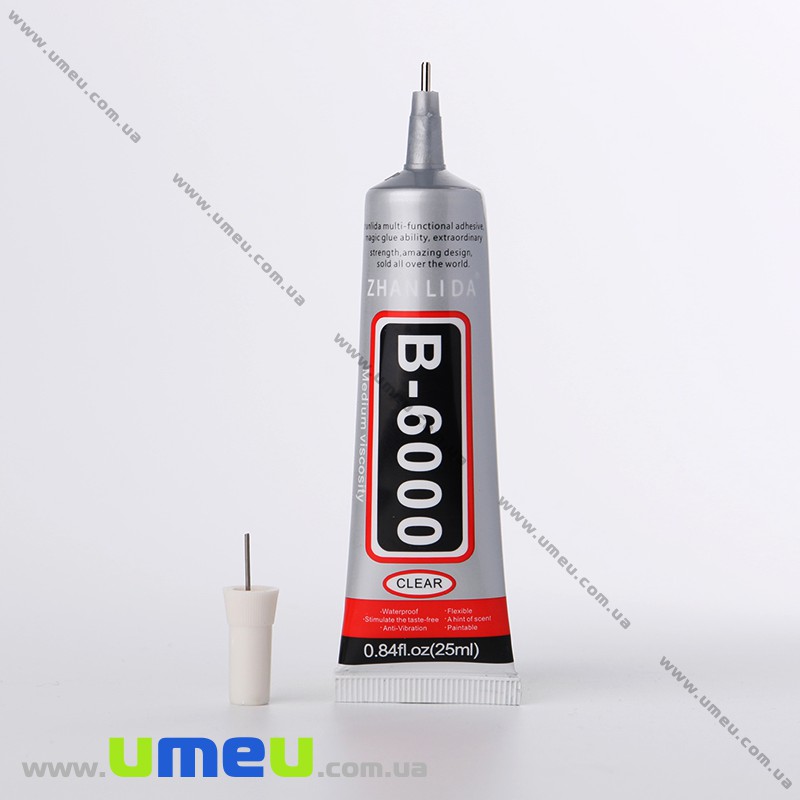 Клей B6000 для страз (з голкою), 25 мл (INS-012388)