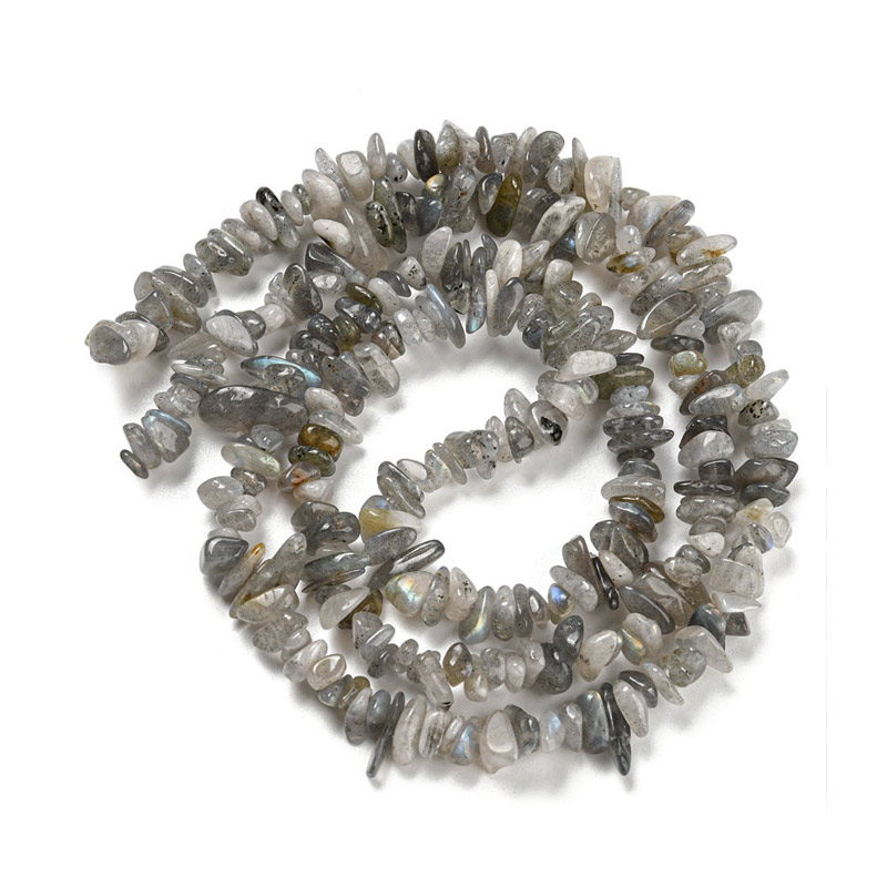 Намистини (скол) Лабрадорит, Натур. камінь, 5-10 мм (79-80 см) (BUS-057708)
