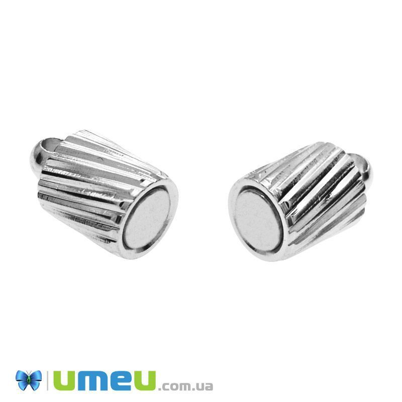 Замок магнітний, 16х5 мм, Темне срібло (ZAM-048726)