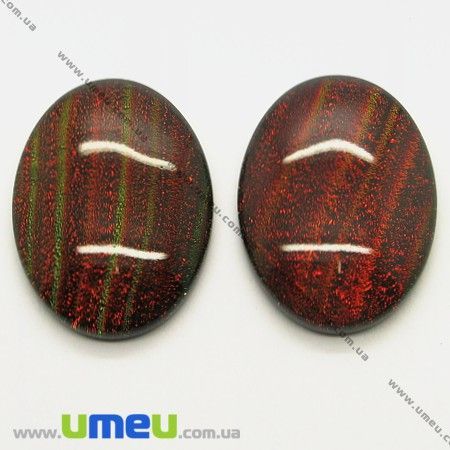 Кабошон діхроічний, 40х30 мм, Овальний (KAB-005553)