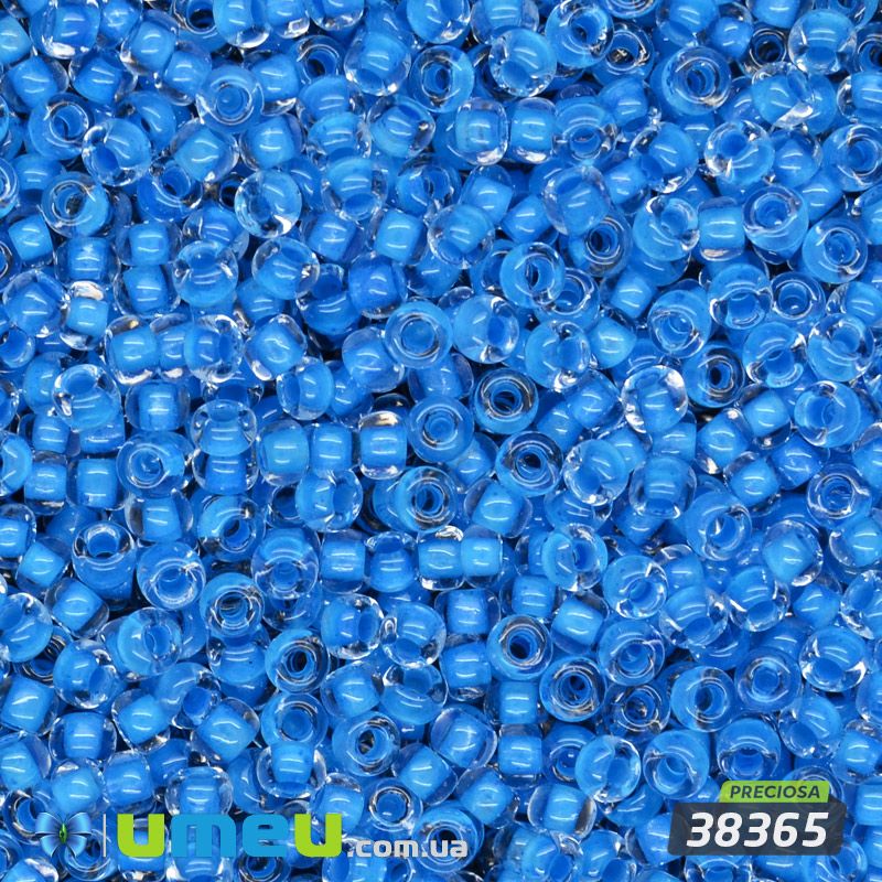 Бісер чеський №650/38365, Блакитний, Пофарбований, 10/0 (BIS-047838)