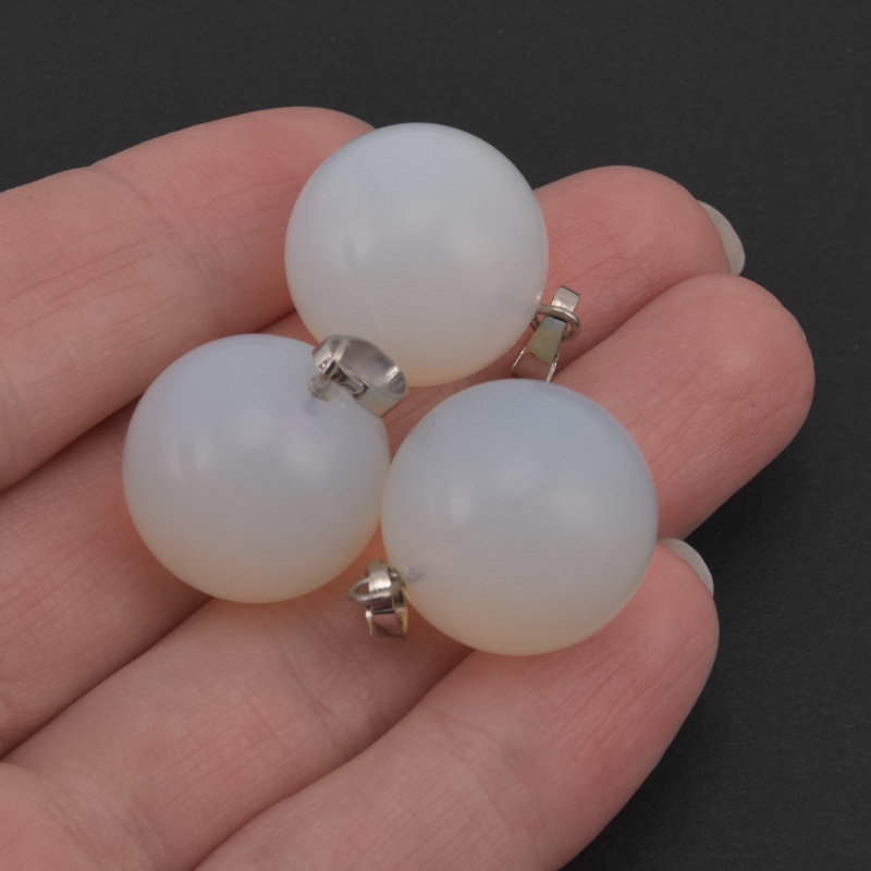 Підвіска Куля, Синт. камінь Опаліт, 18 мм (POD-058591)