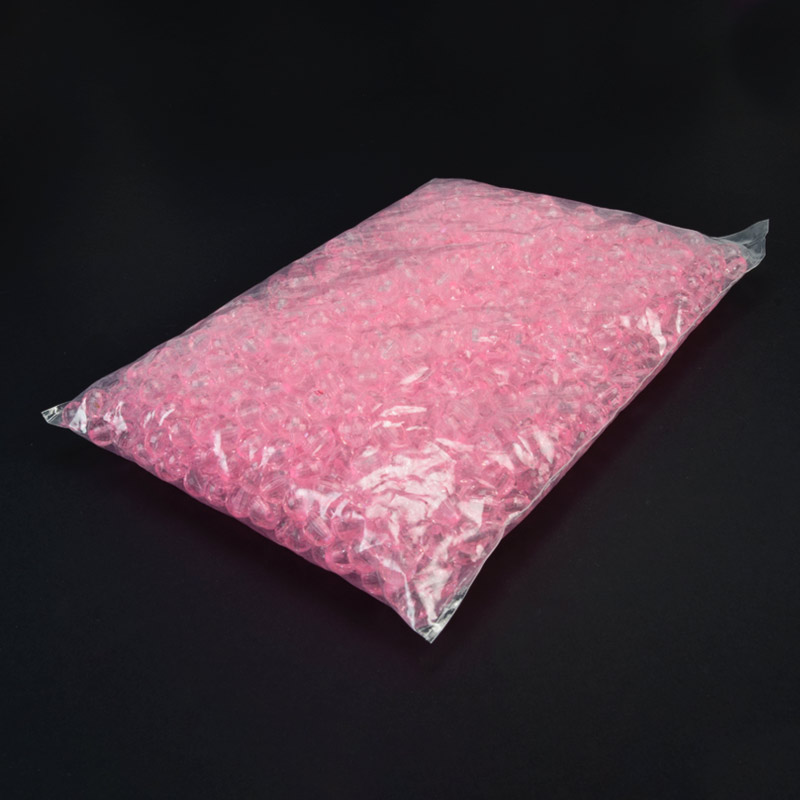 Намистини для сумок ОПТ, Акрилові, Круглі грановані, 9,5 мм, Рожеві світлі (BUS-059775)