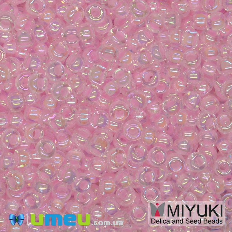 Бісер японський Miyuki круглий RR 11/0 №272, Рожевий АВ (BIS-045586)