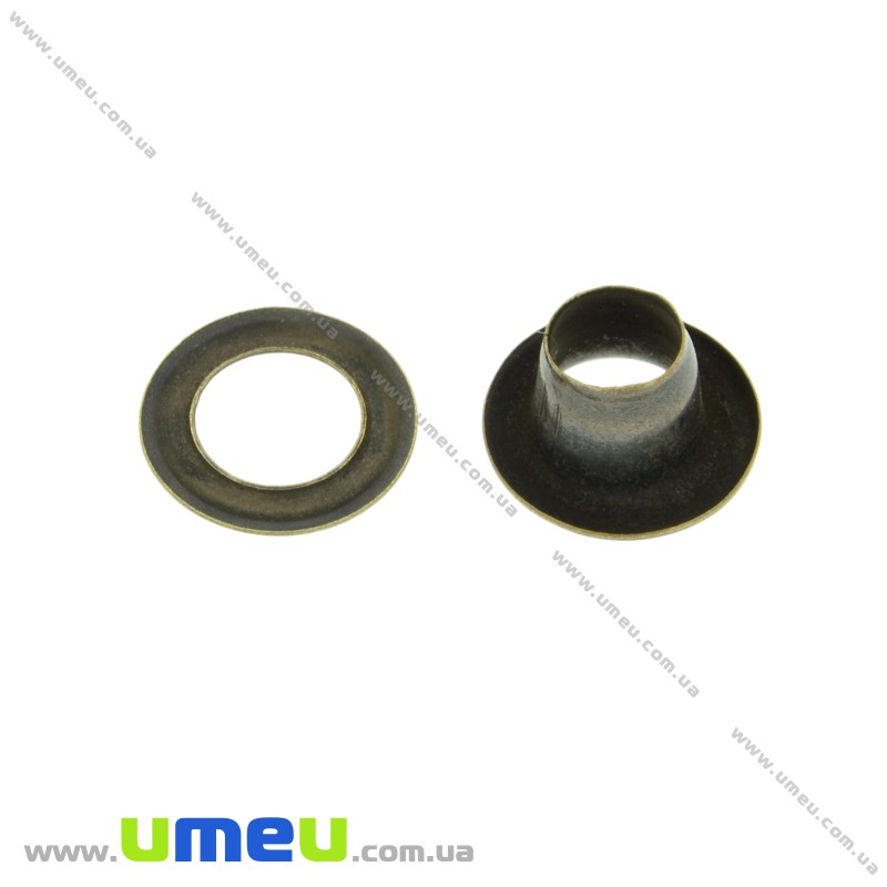 Люверсы металлические, 10 мм, Античная бронза (SEW-024071)