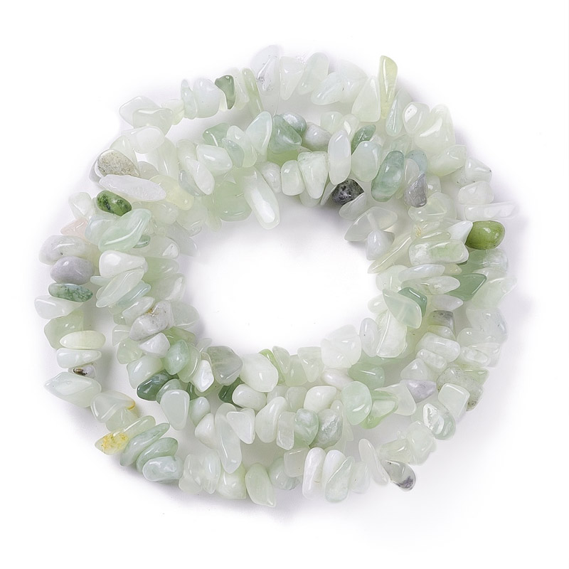 Намистини (скол) Нефрит, Натур. камінь, 5-8 мм (79-80 см) (BUS-057699)