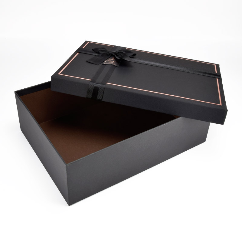 Подарочная коробка Прямоугольная, 29х21х9,5 см, Черная (UPK-060611)